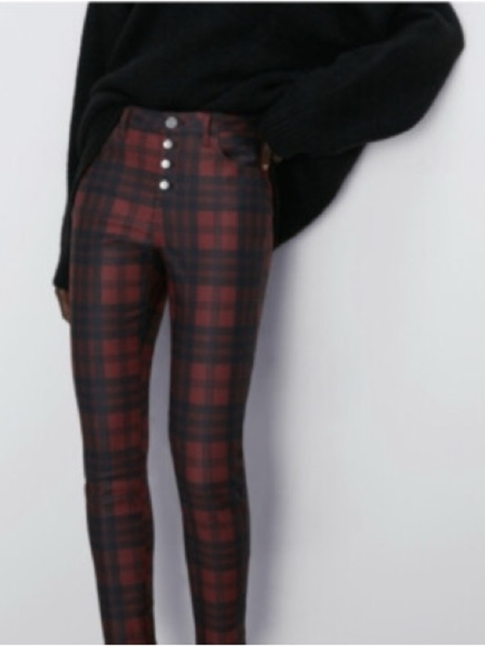 Zara Mid-rise Skinny Pants - Picture 1 of 4